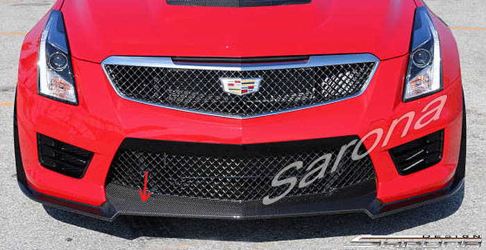 Custom Cadillac ATS  Coupe Front Add-on Lip (2015 - 2016) - $690.00 (Part #CD-013-FA)